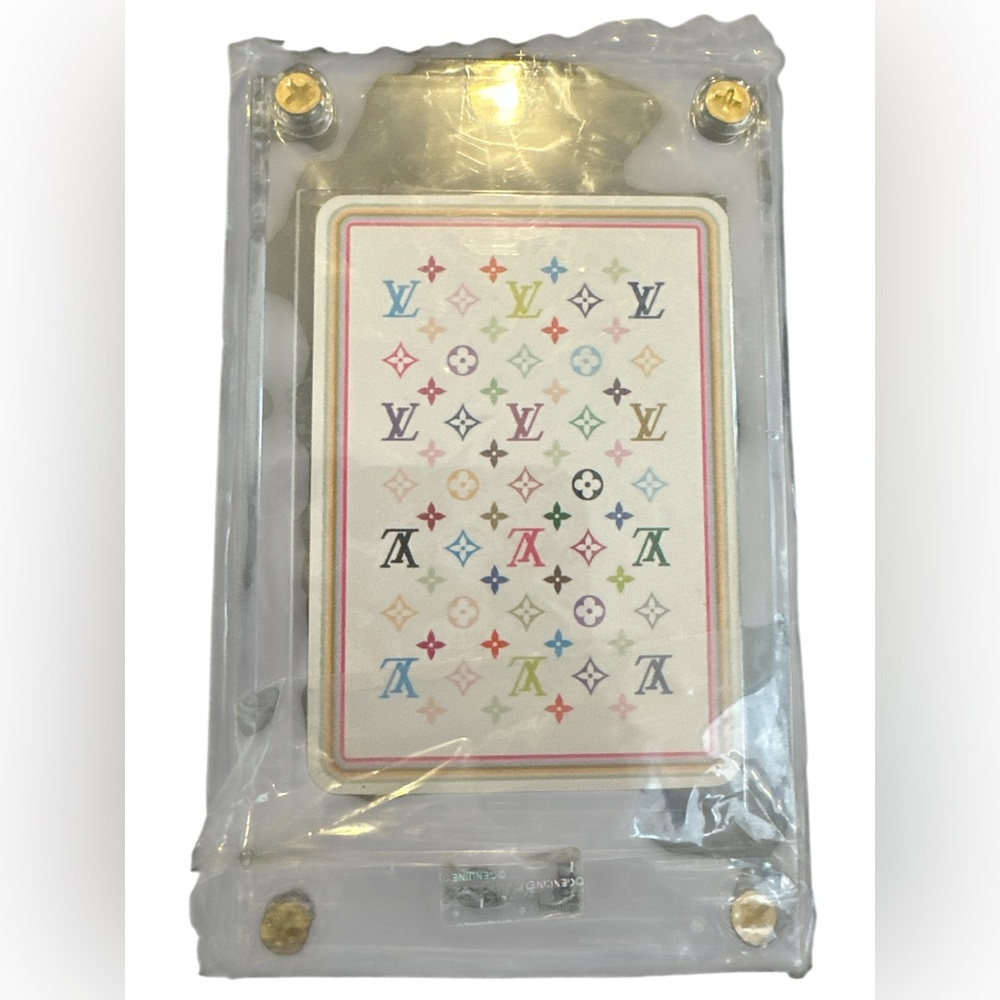 - Louis Vuitton Playing Cards 3 of clubs COA available